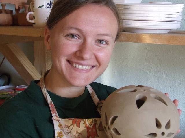 Magda Duda przy pracy